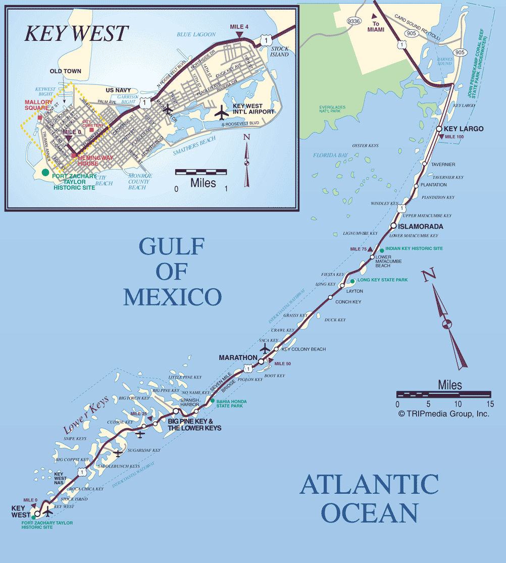 Key West Florida Map
